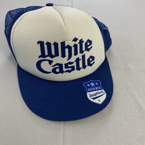 White Castle Trucker Style Hat Blue Snapback Burger Fast Food Cap 2013 New Rare - Picture 1 of 8